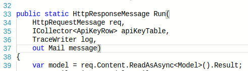 Create function signature